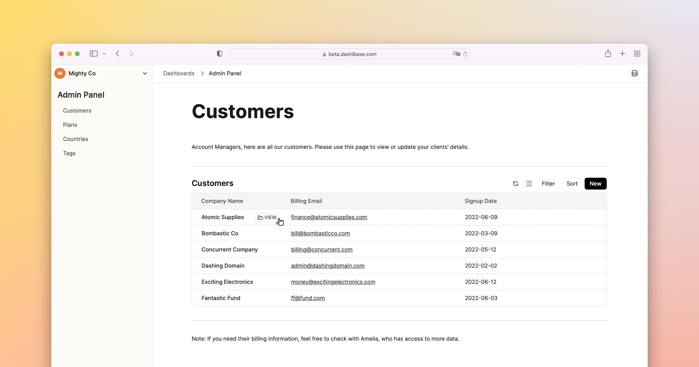 How to build an internal CRUD dashboard with Dashibase